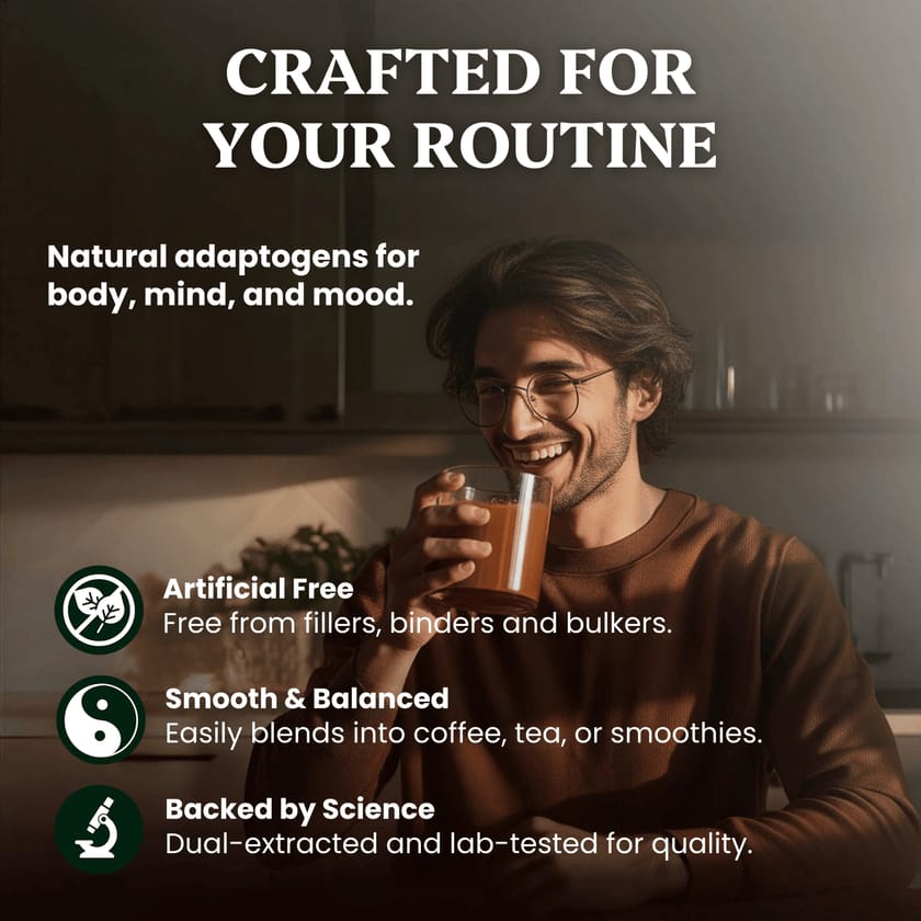 Balance Pair Reishi & Cordyceps Extracts - 30% Beta Glucans (60g each)