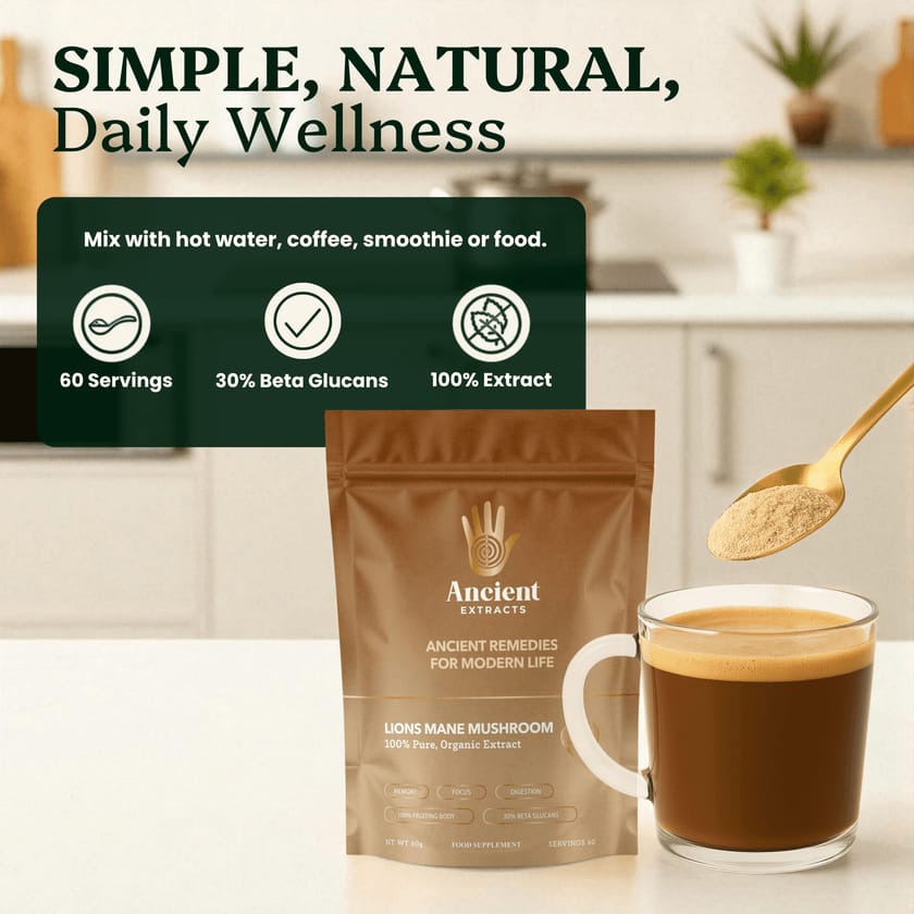 Mindful Pair Lions Mane & Reishi Extracts -30% Beta Glucans (60g each)