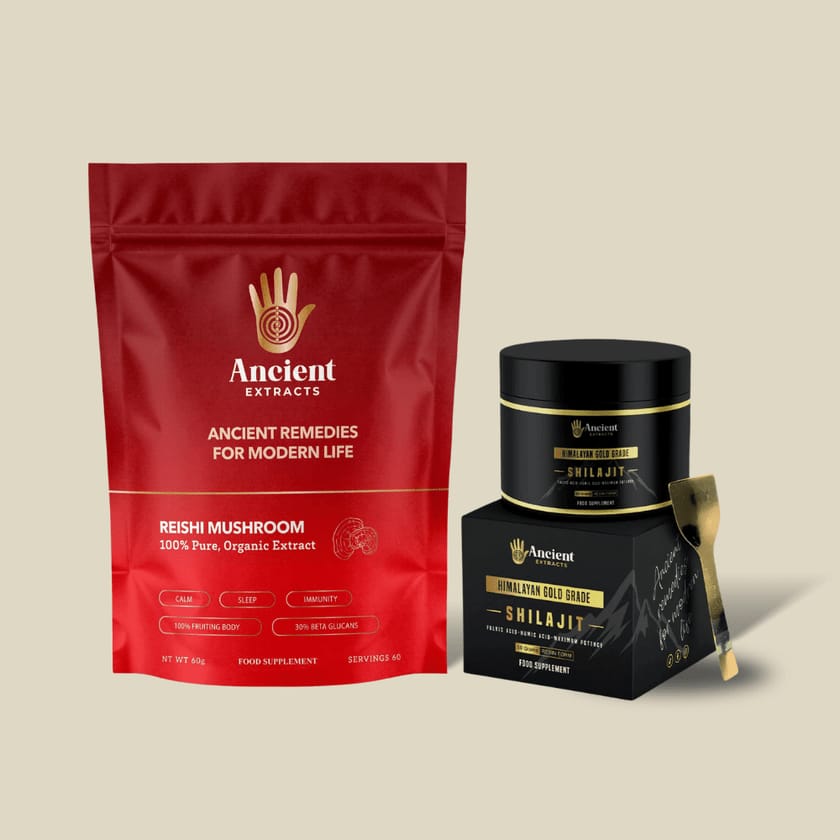 Cleanse Pair - Raw Shilajit Resin and Reishi Mushroom Extract