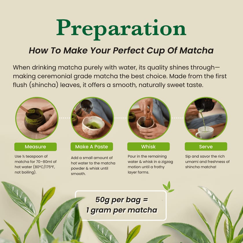 Ceremonial Matcha AAAA+ Grade - 50 Servings - 50g