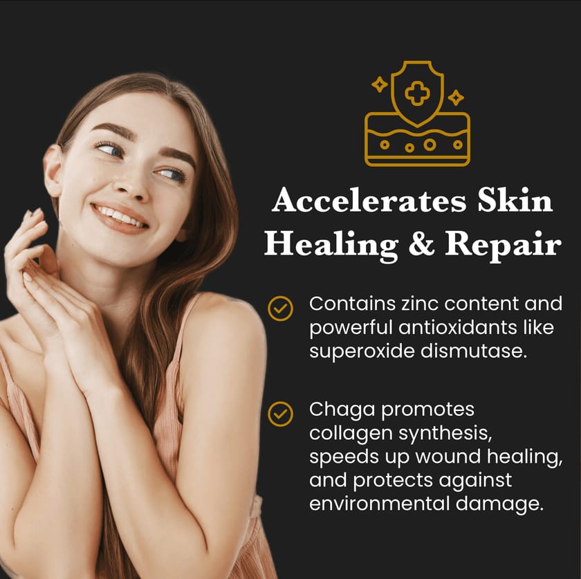 Beauty Pair Tremella & Chaga Mushroom Extracts - 30% Beta Glucans (60g each)